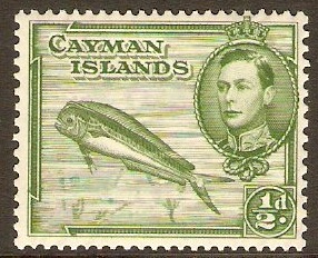 Cayman Islands 1938 d Green. SG116.